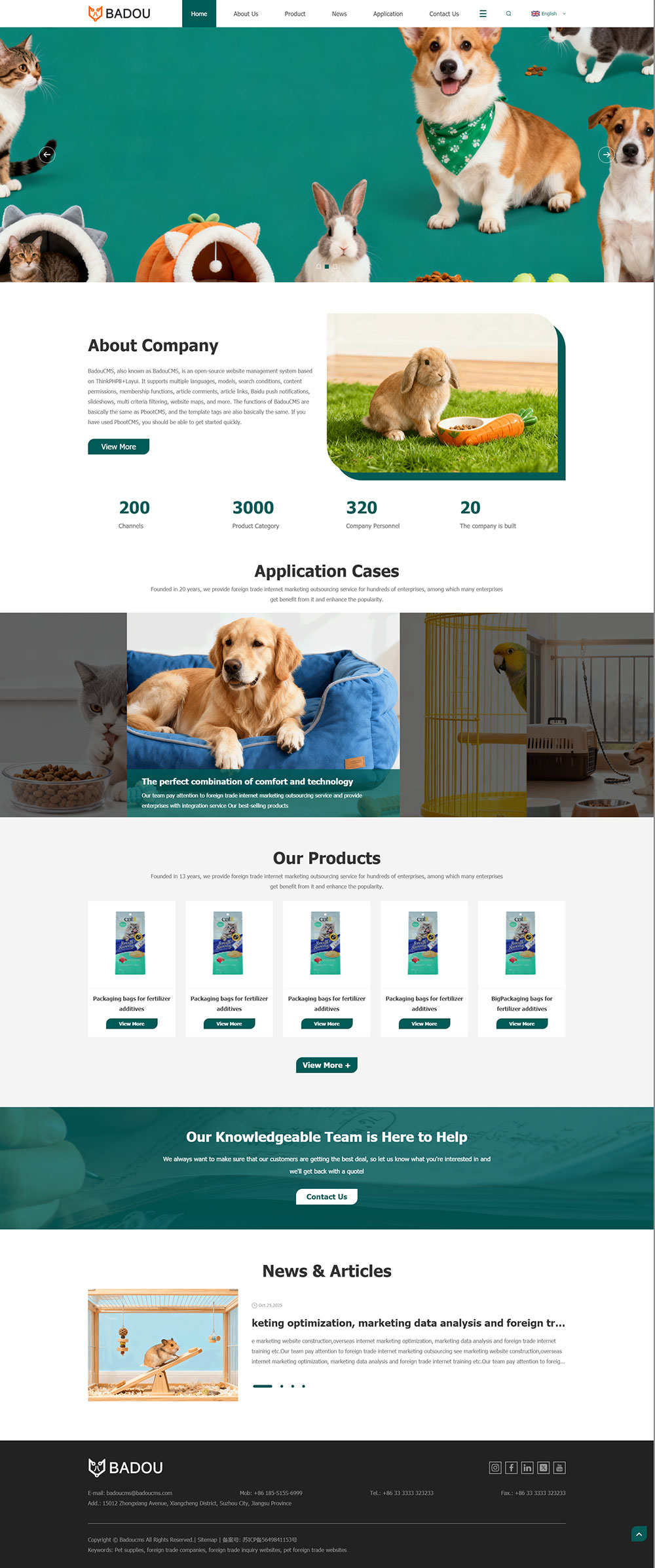 通用外贸中英文双语网站模板